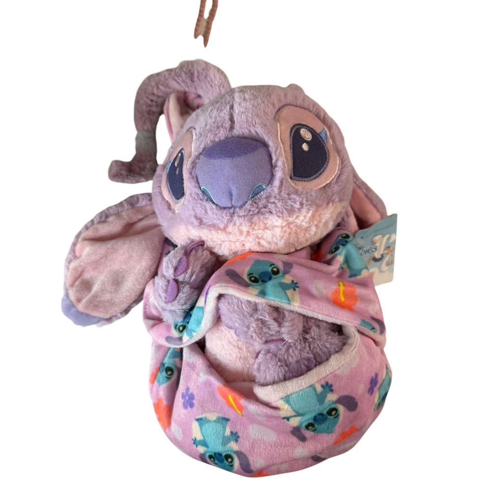 Disney Babies Angel Plush with Swaddle Blanket Lilo & Stitch Experiment 624 NWT